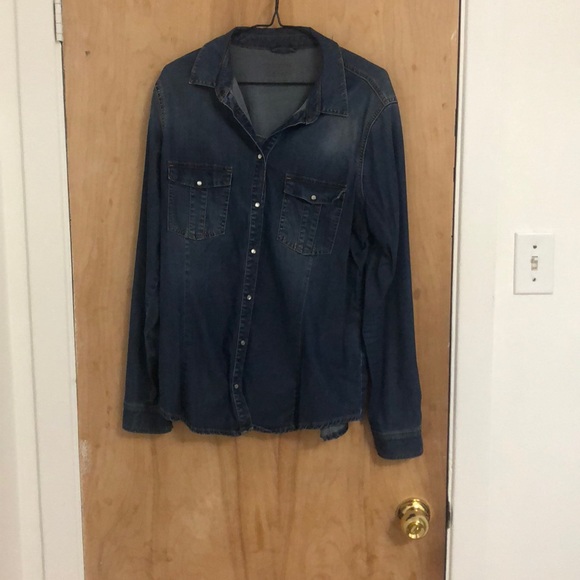 Zara jean blouse - Picture 1 of 1
